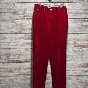 Ann Taylor LOFT Corduroy Pants in Rich Red Women 8